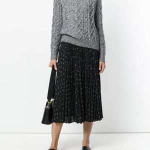 VINCE PLEATED MIDI SKIRT SIZE 2